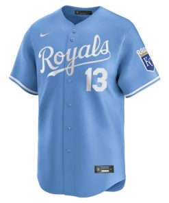 Alternative view of Salvador Perez Kansas City Royals Nike Alternate Limited Player Jersey - Light Blue