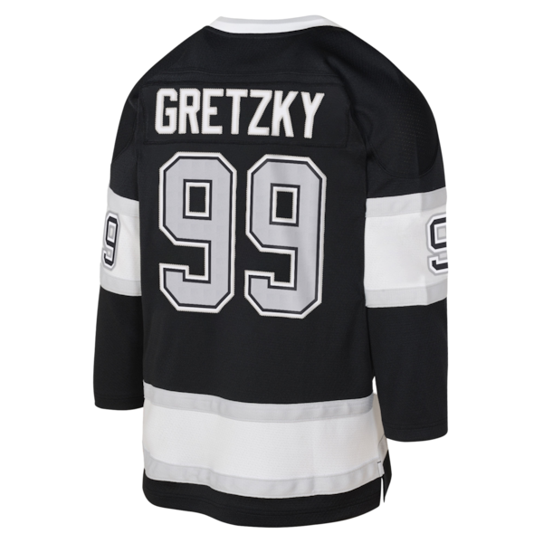 Wayne Gretzky Los Angeles Kings Toddler 1992/93 Blue Line 2.0 Player Jersey - Black - Image 3