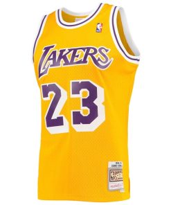 Alternative view of Cedric Ceballos Los Angeles Lakers 1994/95 Hardwood Classics Swingman Jersey - Gold
