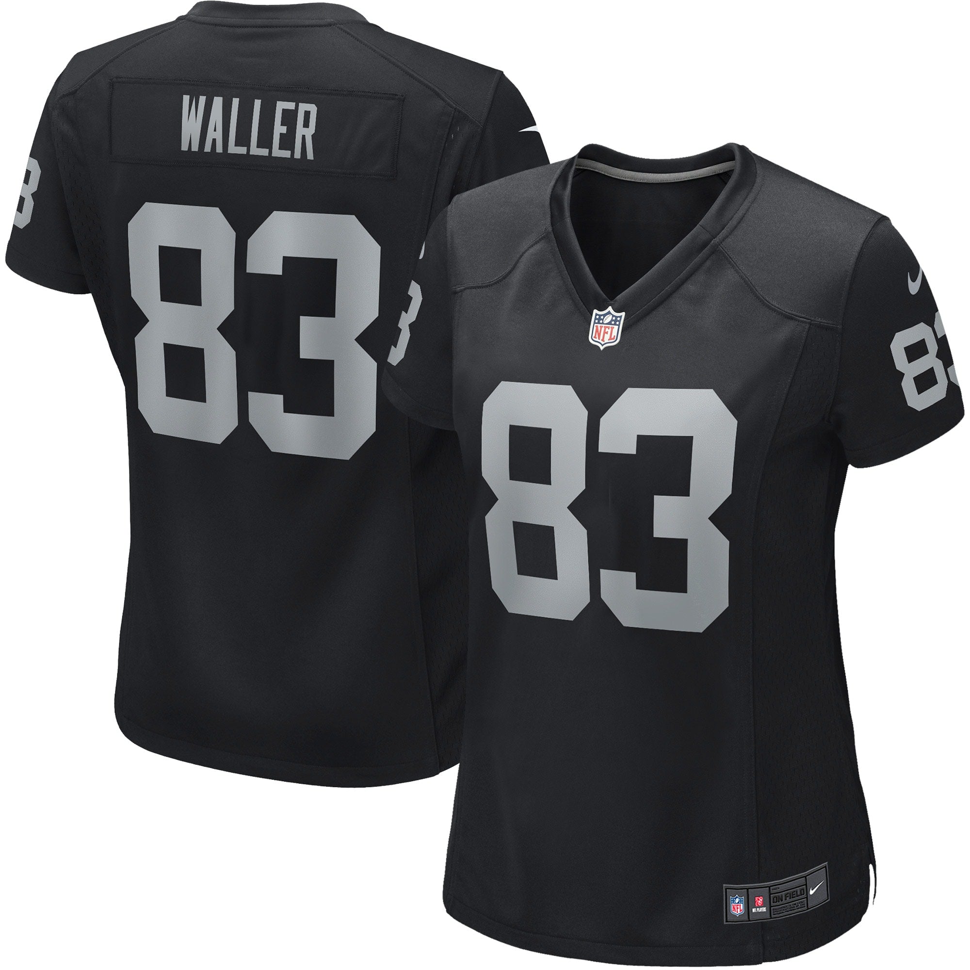 Darren Waller Las Vegas Raiders Nike Women's Player Jersey - White/Black - Image 5