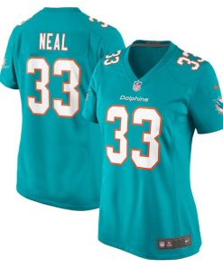 Siran Neal Miami Dolphins Nike Women's  Game Jersey -  Aqua