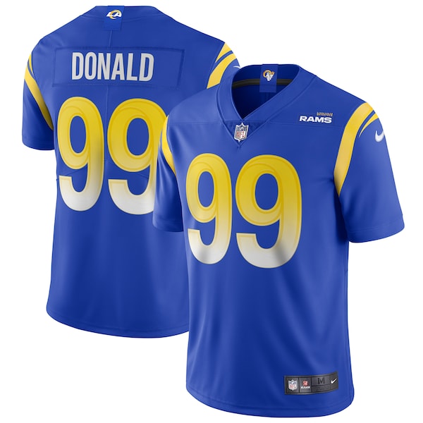 Aaron Donald Los Angeles Rams Nike Vapor Limited Jersey - Royal/White - Image 2