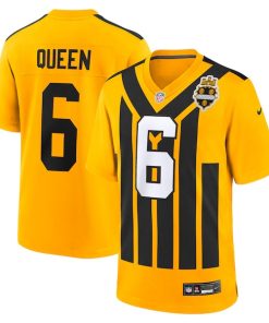 Patrick Queen Pittsburgh Steelers Nike Alternate 1933 Throwback Game Jersey - Gold/Black