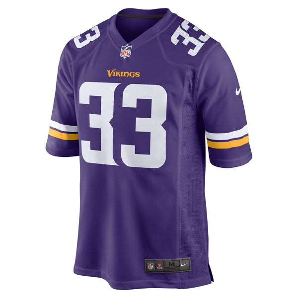 Aaron Jones Minnesota Vikings Nike Game Jersey - Purple - Image 3