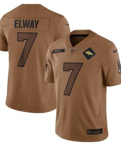 John Elway Denver Broncos Nike 2023 Salute To Service Retired Player Limited Jersey - Brown