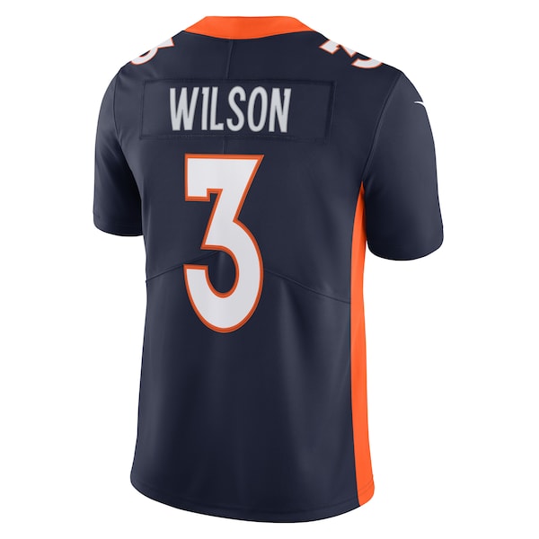 Russell Wilson Denver Broncos Nike Alternate Vapor Limited Jersey - Navy/Orange - Image 4