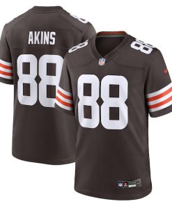 Jordan Akins Cleveland Browns Nike Team Game Jersey -  Brown