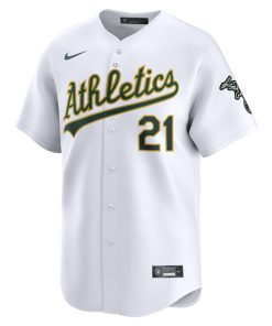Alternative view of Tyler Soderstrom Athletics Nike Home Limited Player Jersey - White