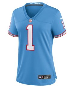 Alternative view of Cam Ward Tennessee Titans Nike Women's 2025 NFL Draft 2nd Alternate Game Jersey - Light Blue