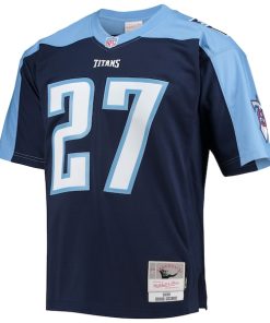 Alternative view of Eddie George Tennessee Titans Big & Tall 1999 Retired Player Replica Jersey - Navy
