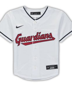 Alternative view of Cleveland Indians Nike Preschool Home Replica Team Jersey - White