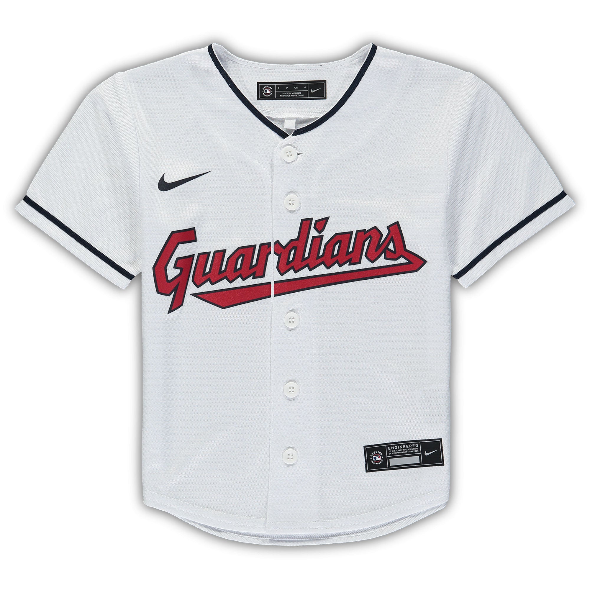 Cleveland Indians Nike Preschool Home Replica Team Jersey - White - Image 2