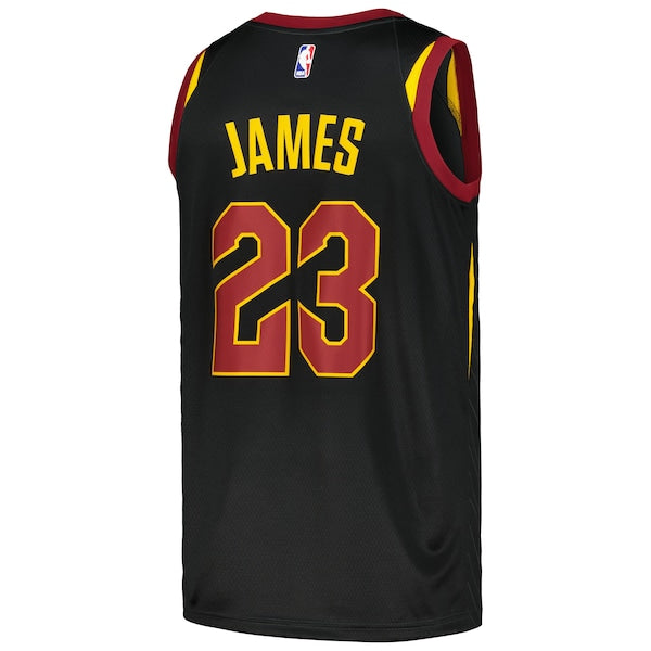 LeBron James Cleveland Cavaliers Nike Swingman Player Jersey - Statement Edition - Black - Image 3