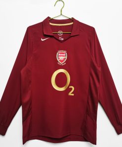 Arsenal Long Sleeve 2005-06 Home Vintage Jersey