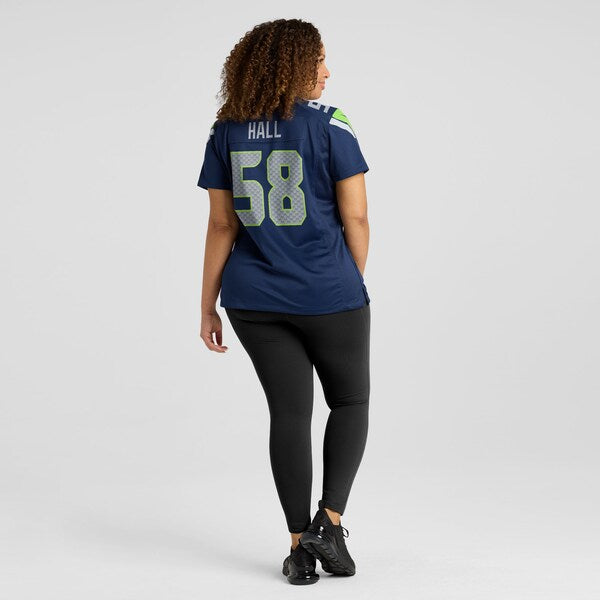 Derick Hall Seattle Seahawks Nike Women's Team Game Jersey - College Navy/Navy - Image 9