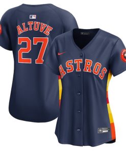 Jose Altuve Houston Astros Nike Women's Alternate Limited Player Jersey?¨C Navy