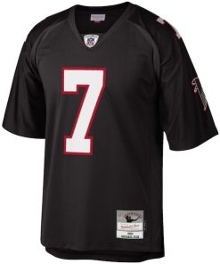 Alternative view of Michael Vick Atlanta Falcons 2002 Retired Player Replica Jersey - Black