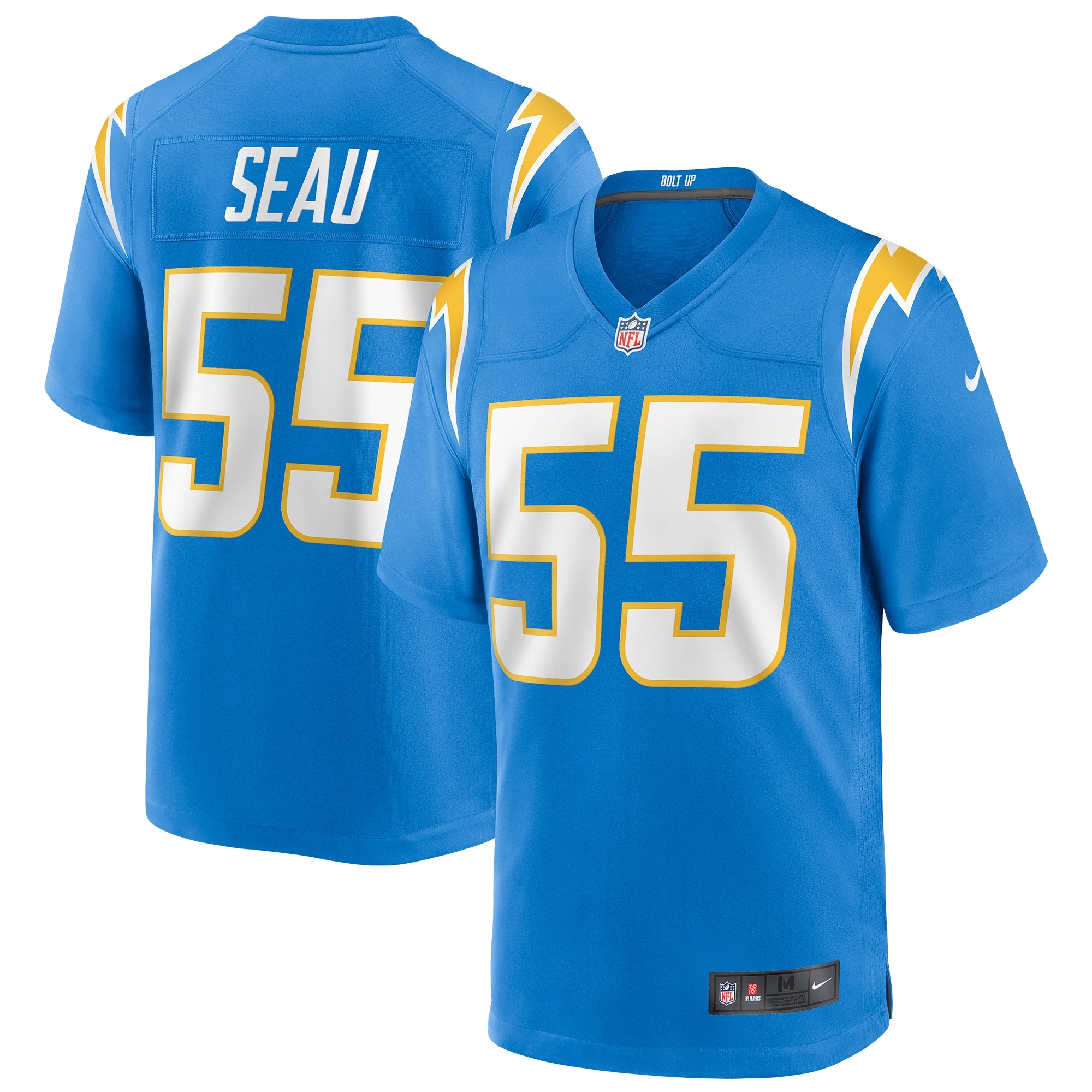Junior Seau Los Angeles Chargers Nike Retired Player Alternate Game Jersey - Royal/Powder Blue - Image 6