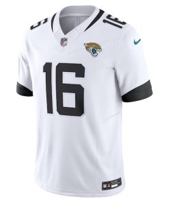 Alternative view of Trevor Lawrence Jacksonville Jaguars Nike Vapor F.U.S.E. Limited Jersey - White