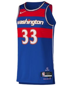 Alternative view of Kyle Kuzma Washington Wizards Nike Authentic Player Jersey - City Edition - Royal