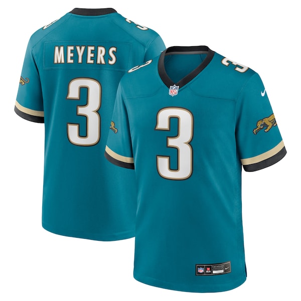 Jakobi Meyers Jacksonville Jaguars Nike Alternate 2 Prowler Throwback Game Jersey - Teal