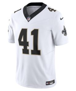Alternative view of Alvin Kamara New Orleans Saints Nike Vapor F.U.S.E. Limited Jersey - White