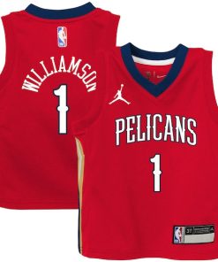 Zion Williamson New Orleans Pelicans Jordan Brand Toddler 2020/21 Jersey - Red - Statement Edition