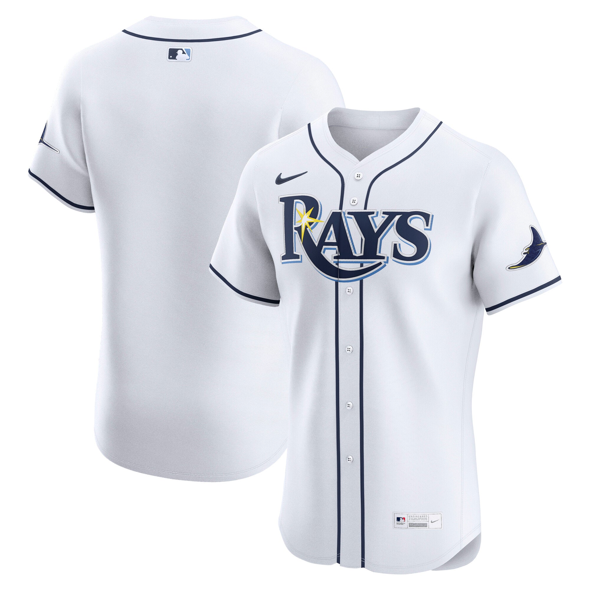 Tampa Bay Rays Nike Alternate Elite Jersey - Light Blue/White - Image 5