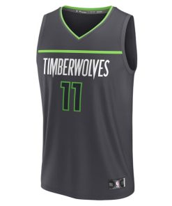 Alternative view of Naz Reid Minnesota Timberwolves  Youth Fast Break Replica Player Jersey - Statement Edition - Black