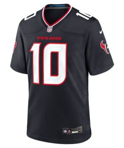Alternative view of Davis Mills Houston Texans Nike Team Game Jersey -  Navy