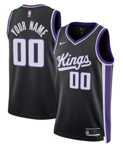 Sacramento Kings Nike Unisex Swingman Custom Jersey - Icon Edition - Black