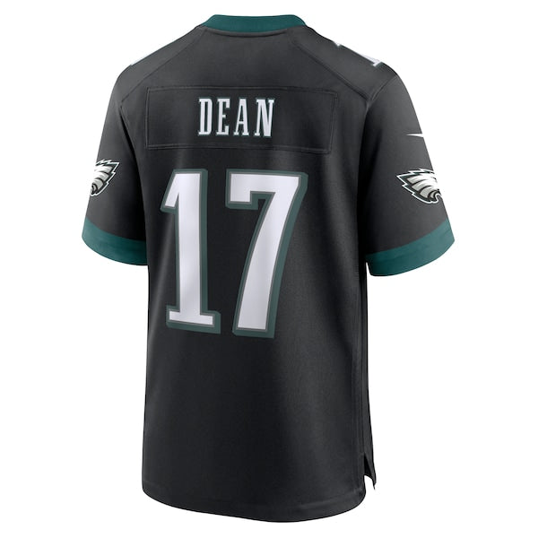 Nakobe Dean Philadelphia Eagles Nike Alternate Game Jersey - Black/Green - Image 4
