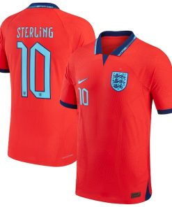 Raheem Sterling England National Team Nike 2022/23 Authentic Away Jersey - Red
