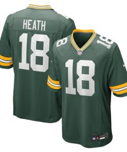 Alternative view of Malik Heath Green Bay Packers Nike  Game Jersey -  Green