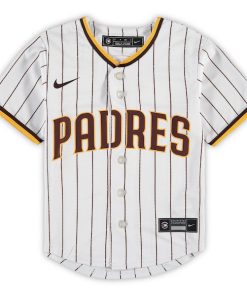 Alternative view of San Diego Padres Nike Preschool Home Replica Team Jersey - White