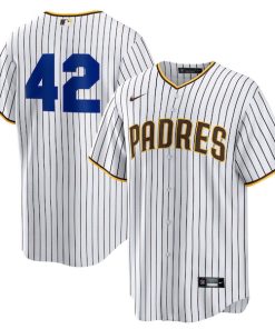 San Diego Padres Nike Home  2025 Jackie Robinson Day Replica Jersey - White