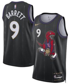 RJ Barrett Toronto Raptors Nike Unisex 2024/25 Swingman Player Jersey - City Edition - Black