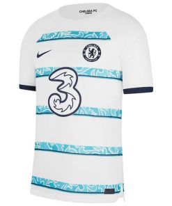 Alternative view of Christian Pulisic Chelsea Nike 2022/23 Away Breathe Stadium Replica Player Jersey - White