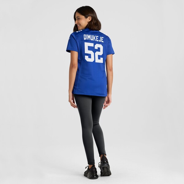 Victor Dimukeje New York Giants Nike Women's Team Game Jersey - Royal - Image 5
