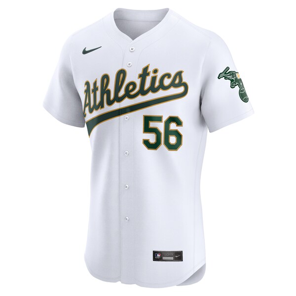 Dany Jimenez Oakland Athletics Nike Home Elite Player Jersey - White - Image 2