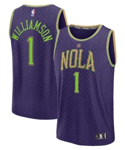 Zion Williamson New Orleans Pelicans  2024/25 Fast Break Player Jersey - City Edition - Purple