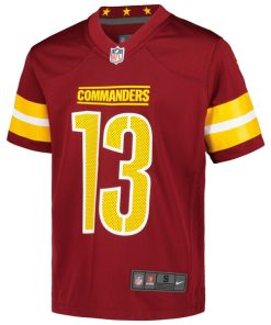 Alternative view of Emmanuel Forbes Jr. Washington Commanders Nike Youth Game Jersey - Burgundy