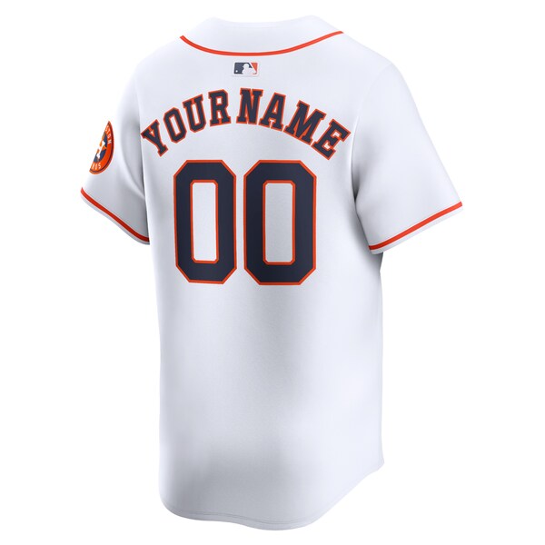 Houston Astros Nike Home Limited Custom Jersey - White - Image 3