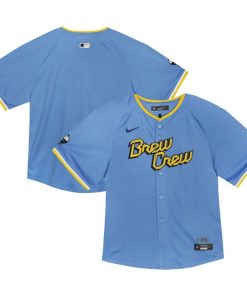 Milwaukee Brewers Nike Toddler City Connect Team Limited Jersey - Blue