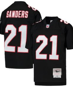 Deion Sanders Atlanta Falcons Youth 1992 Legacy Retired Player Jersey - Black
