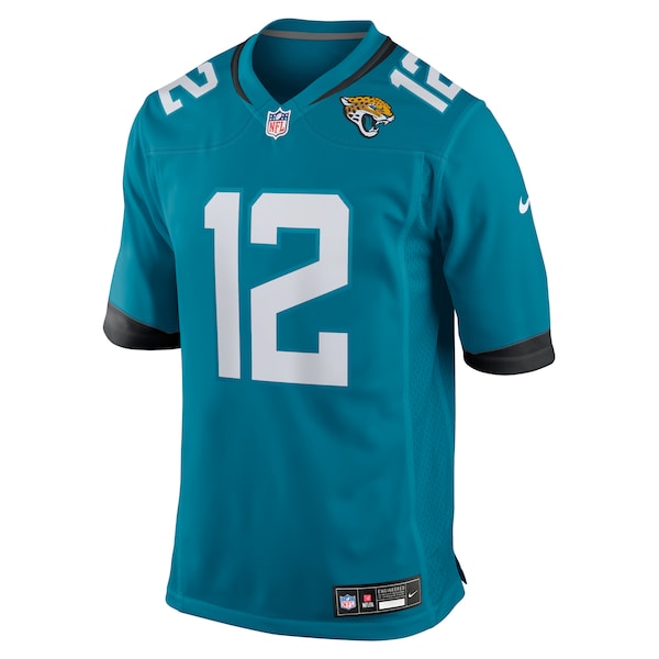 Travis Hunter Jacksonville Jaguars Nike 2025 NFL Draft First Round Pick Game Jersey - Teal/Black/White - Image 3