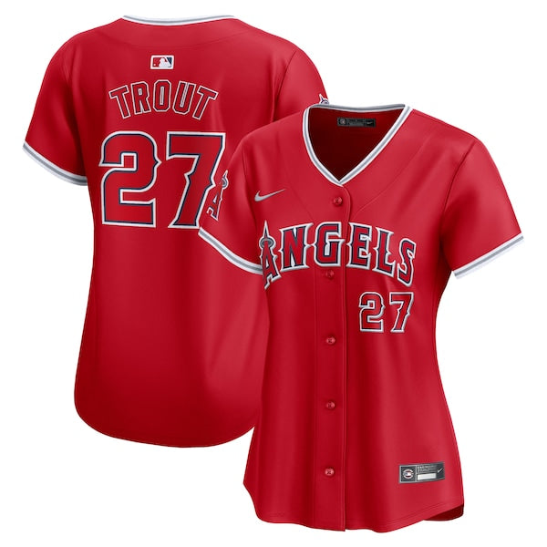Mike Trout Los Angeles Angels Nike Women's Alternate Limited Player Jersey?ยจC Red