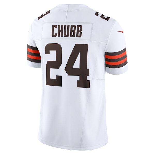 Nick Chubb Cleveland Browns Nike Vapor F.U.S.E. Limited Jersey - White/Brown - Image 4