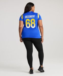 Alternative view of David Quessenberry Los Angeles Rams Nike Women's Team Game Jersey -  Royal