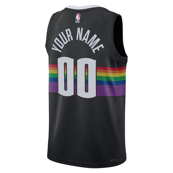 Denver Nuggets Nike Unisex 2025/26 City Edition Swingman Custom Jersey - Black - Image 3